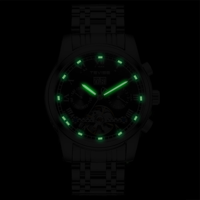 Teweys famoso reloj tourbillon reloj de los hombres reloj de moda reloj mecánico reloj de negocios de moda
