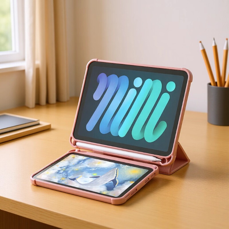 2025 iPad Protective Case Pro10.5 Silicone Pen Slot Anti-Fall Mini67 70% off Waterproof and Wear-Resistant Pu Leather Case