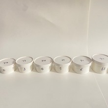 2 3 5 6.5 8盎司白色纸碗可另配75 85 90 95mm纸盖 1万只可印logo