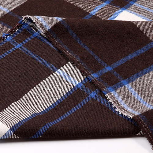 Factory Stock Semi-Finished imitation Korean Style Knit Grey Blue Black Red Autumn/Winter Coat Wool Plaid Fabric Wool Material
