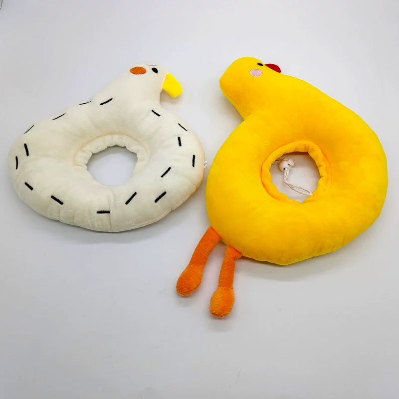 Новый питомец Elizabeth Circle Собака Кошка анти-облизывание Защитная обшивка Мультфильм курица утка удобное мягкое кольцо