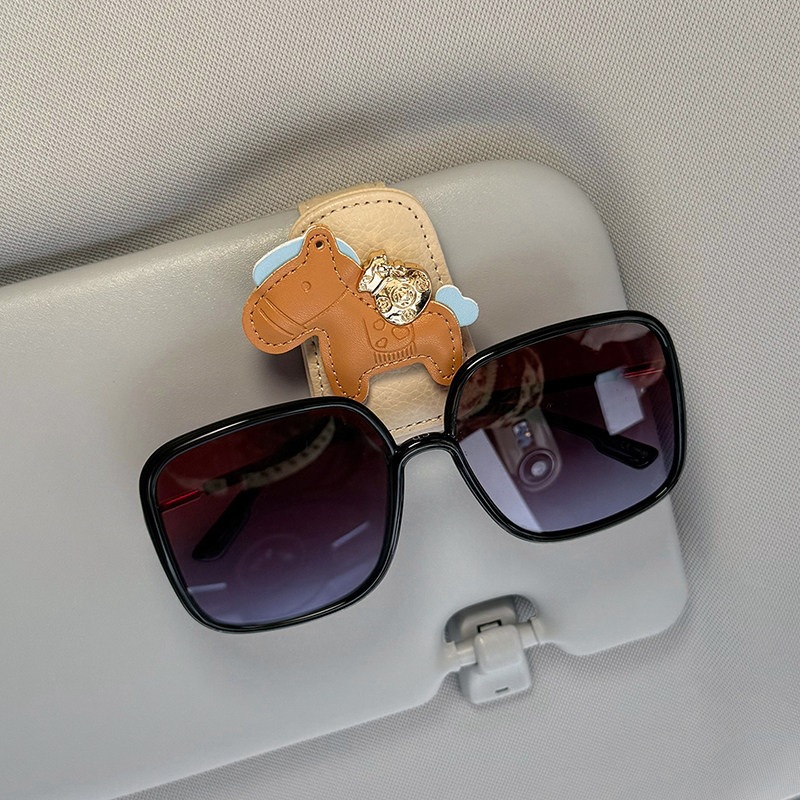 2026 New Model "Money Comes Quickly" Car Glasses Clip, Car Sun Visor Sunglasses Storage, In-Car Glasses Holder for Women