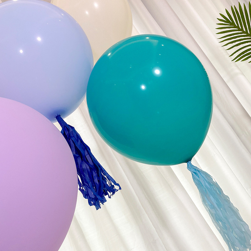 Decoración de cumpleaños engrosada arco de globo macaron de 18 pulgadas diseño de escena de látex de globo a prueba de explosiones grande