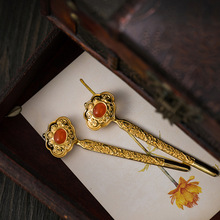 汉服首饰如意发簪古风宫廷花纹简约复古发饰女古典大气设计头簪