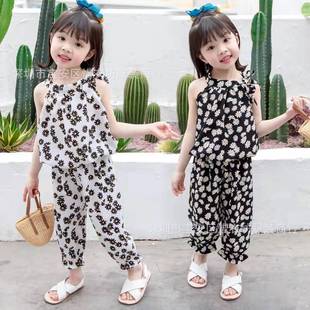 Летний детский комплект, детская одежда, в западном стиле, популярно в интернете, в корейском стиле