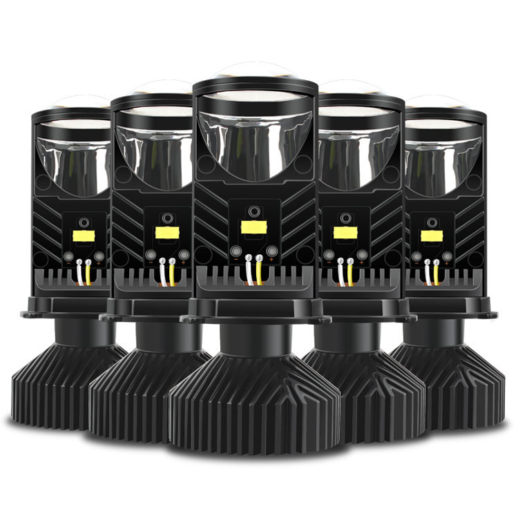 Factory hot sale T9 LED car headlight H4 mini far and near integrated projection lens light 9003 bulb