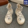 厚底交叉带增高夏季凉鞋