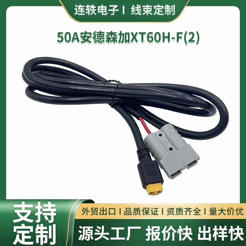 50A Anderson Wire Harness Xt60H-F(2) High Current Rv Panel Power Cord Camper Charging Connector