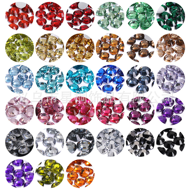 Round flat resin drill color nail drill 14 cut DIY diamond painting crafts mobile phone shell stick drill accessories