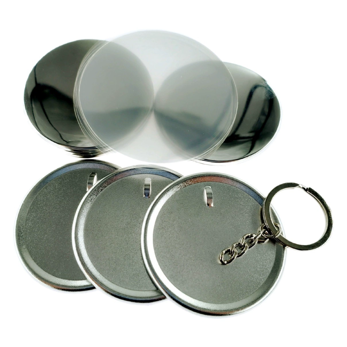 58 мм Бар брелок жести значок машина материал металл Матовый брелок DIY расходные материалы