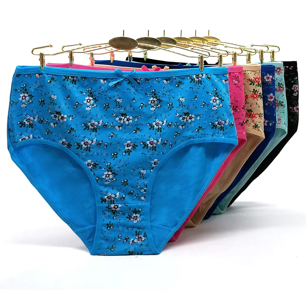 速卖通temu现货厂家批发跨境外贸大码妈咪裤 印花高腰女士内裤