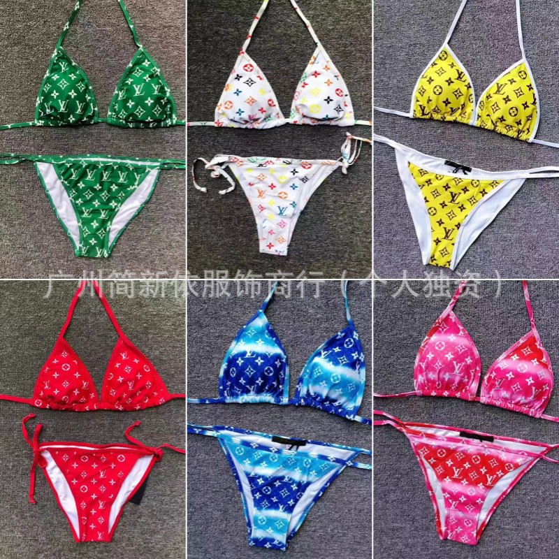 Shein nuevo bikini transfronterizo trajes de baño sexy damas Europa y los Estados Unidos de backless V corbata trajes de baño de comercio exterior shein