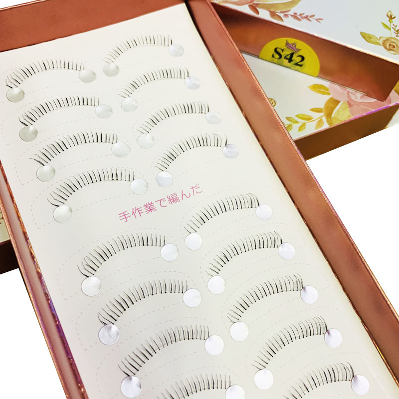月の子供の王女の10対のs 3の先の金s 1の柔らかいまつげの自然な交差の新婦の化粧の透明な茎は切って段階のS5を切ることができます。|undefined