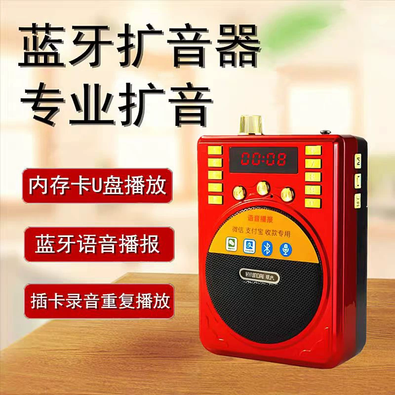Современный усилитель для учителей 818S, портативное радио для пожилых людей, многофункциональная Bluetooth-пение «Маленькая пчелка»