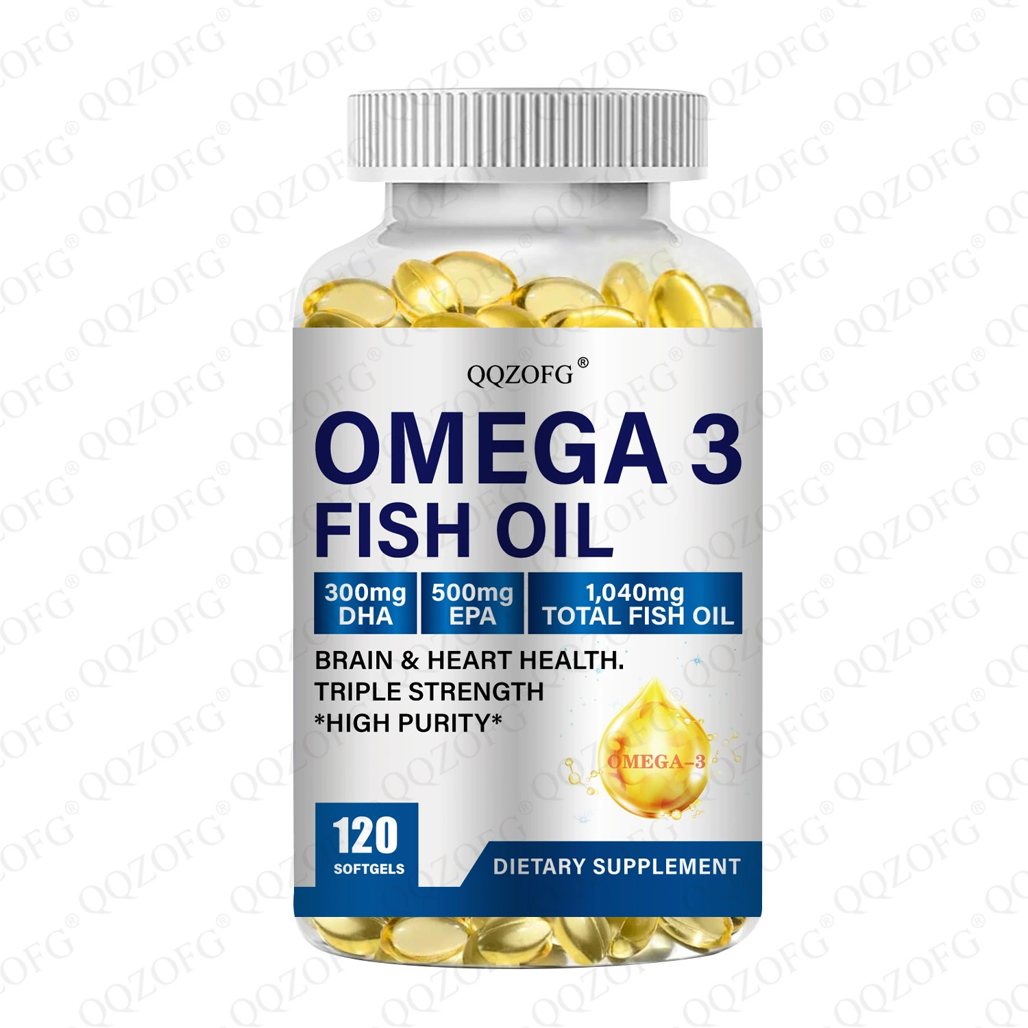 Экспортная партия TK Юго-Восточная Азия Панама популярные мягкие капсулы с рыбьим жиром - 120 капсул, прямые поставки с завода, поддержка OEM