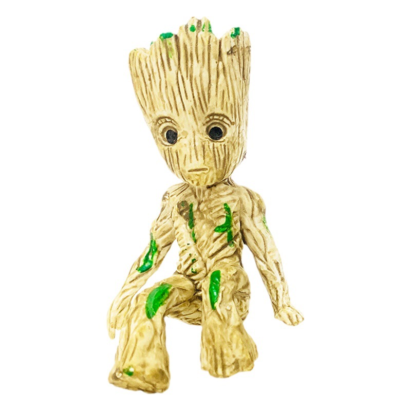 PVC Groot Tree Man en maceta, decoración de madera brasileña, acuario, peceras, artesanías, micro-paisaje, adornos de fondo hundido, berserk