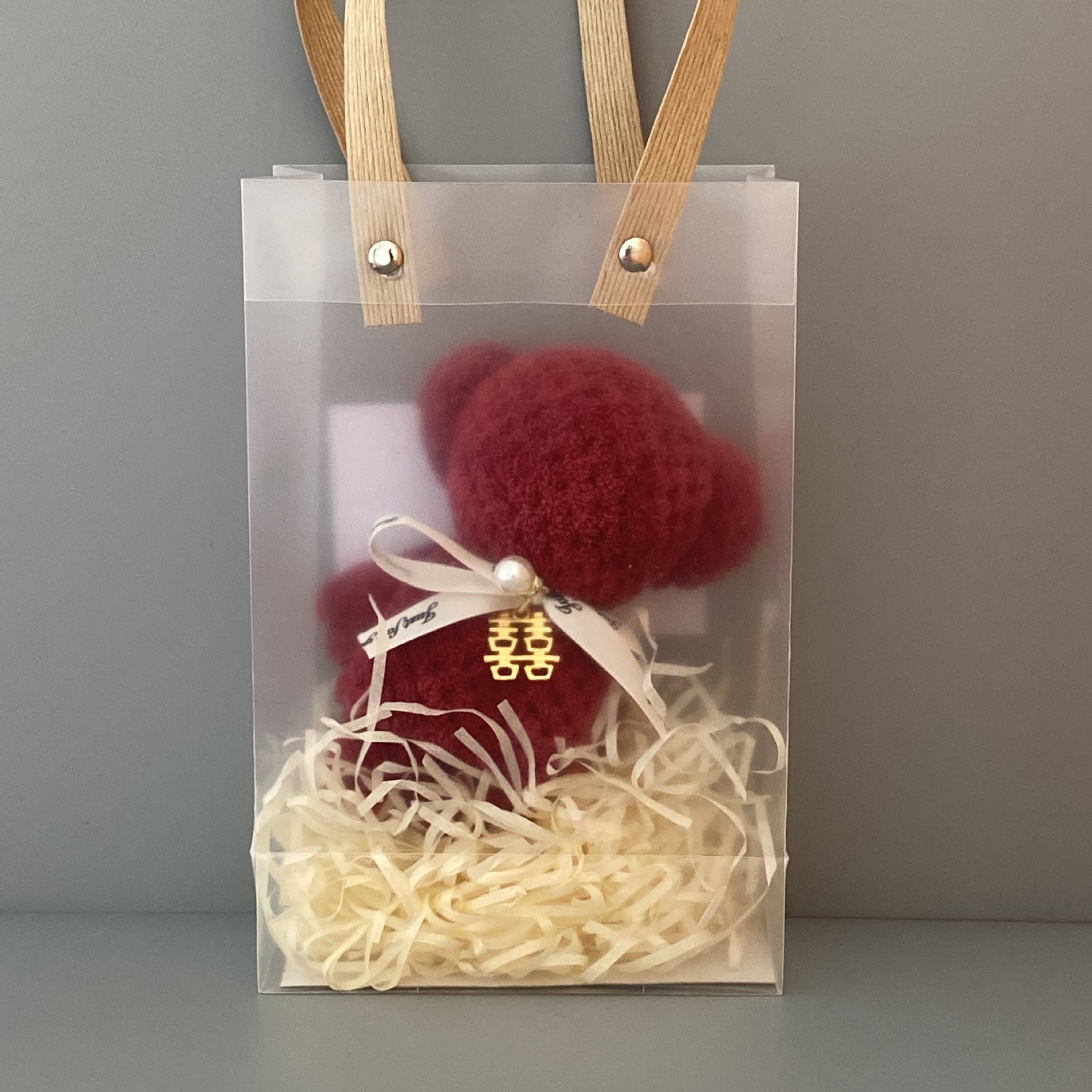 Xi Zi Red Bear+PVC+Lafite Cao