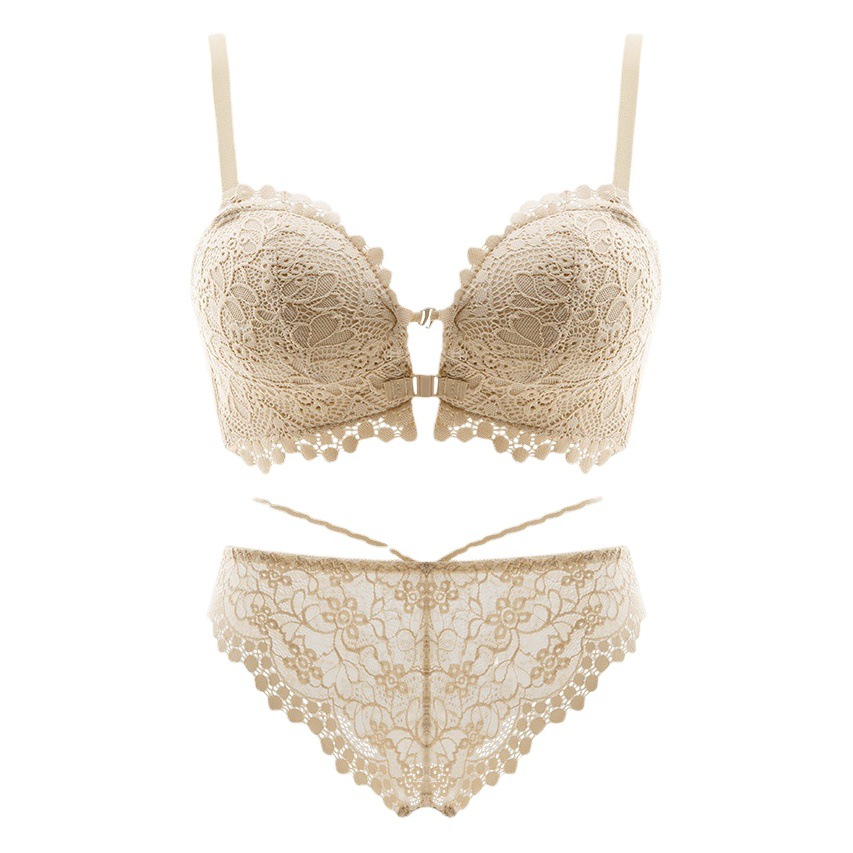 8067 hebilla delantera pecho pequeño sin anillo de acero pecho pequeño empuja hacia arriba la ropa interior taza no vacía de las mujeres Palma Copa soporte superior sujetador traje