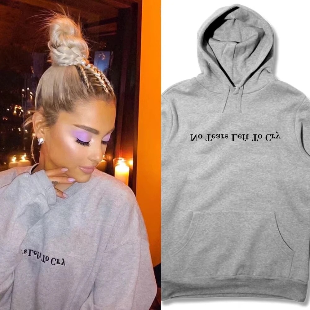 Mujer No Tears Left To Cry Hoodie Ariana Grande Hoodies no t