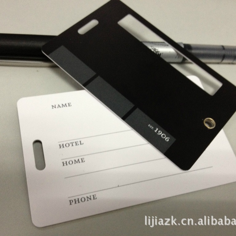 塑料双片组合打鸡眼吊牌PVC吊牌行李吊牌厚度有0.2-2.0MM