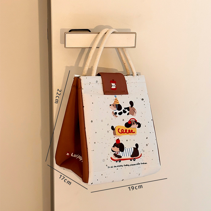 可爱饭盒袋手提包学生上班族早餐包保温袋便携加厚午餐带饭便当包|undefined