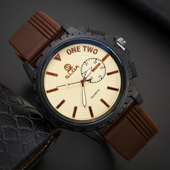 New Trend Creative Student Quartz Watch Fashion Business Men's Watch Wholesale Casual Rubber Strap Men's Watch