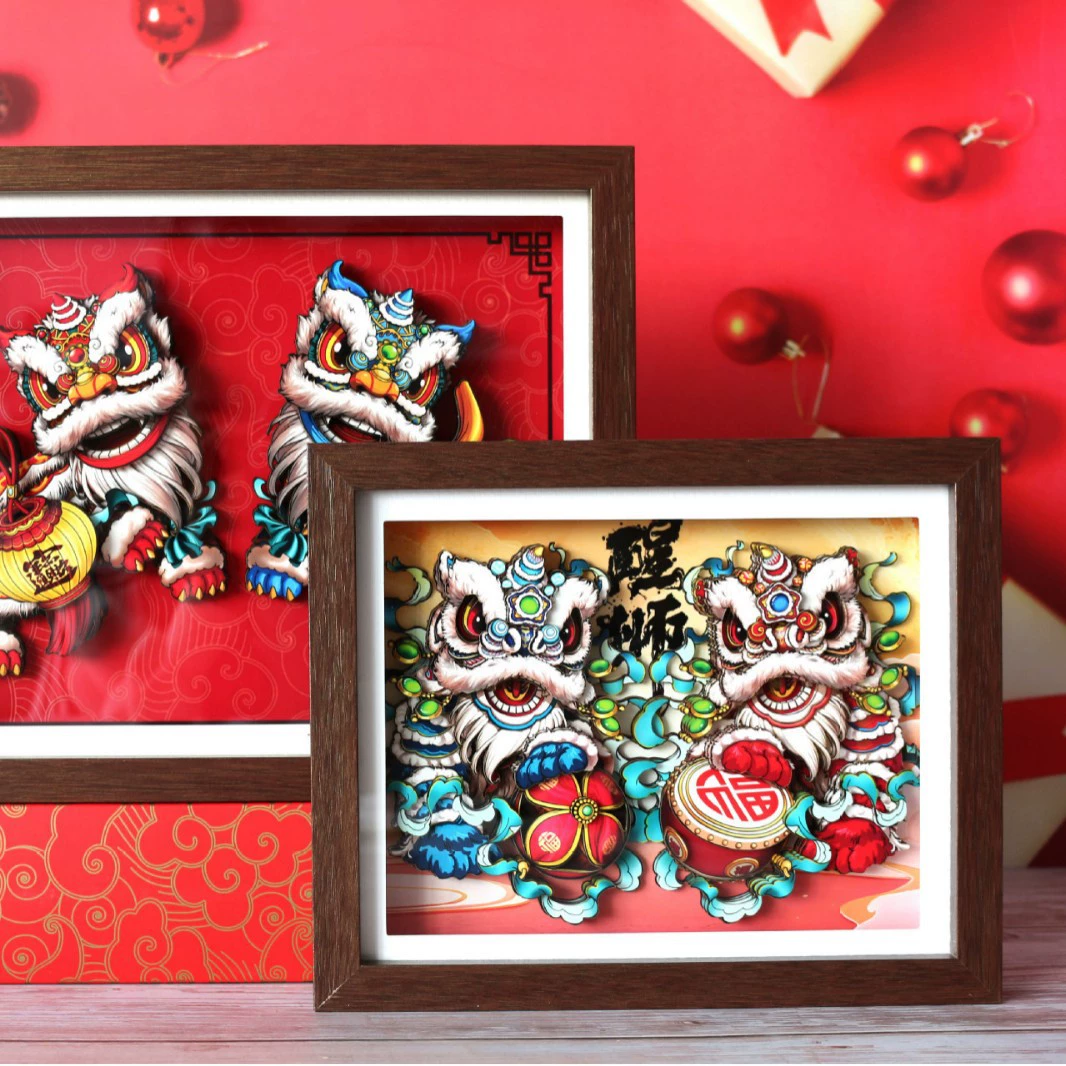 Национальный прилив пробуждает льва настольные украшения с креативными характеристиками