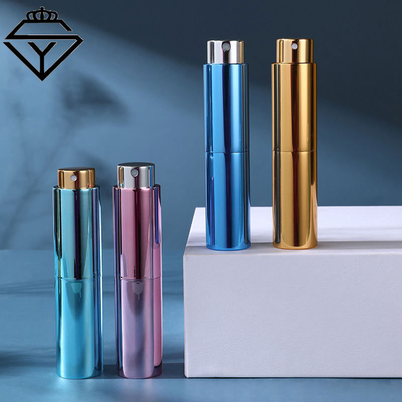 迷你可再填充香水瓶8ml5ml香水瓶旅行分装瓶铝香水雾化器喷雾瓶