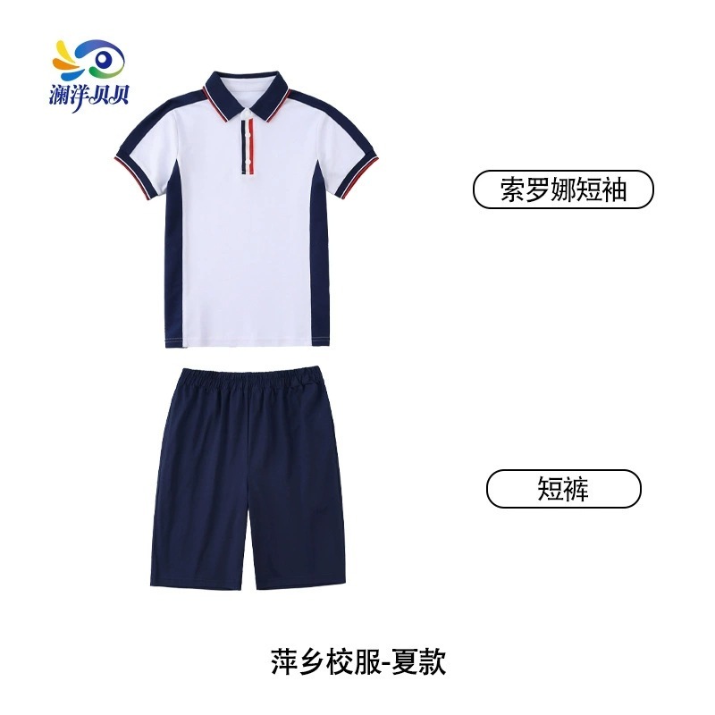 江西萍乡中小学生夏秋校服短袖短裤长裤套装指定源头工厂一件代发|undefined