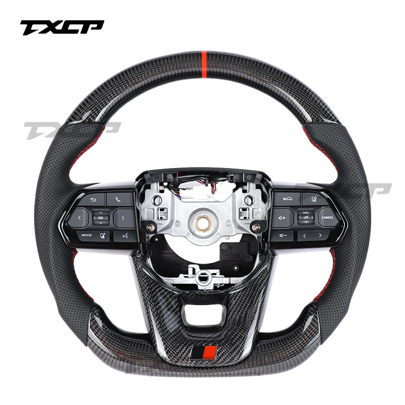 Suitable for Toyota Land Cruiser LC300 LC200 FJ70 200 modified and upgraded carbon fiber steering wheel