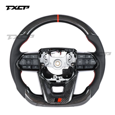 Suitable for Toyota Land Cruiser LC300 LC200 FJ70 200 modified and upgraded carbon fiber steering wheel (Steering wheel) - carbon-fiber-model