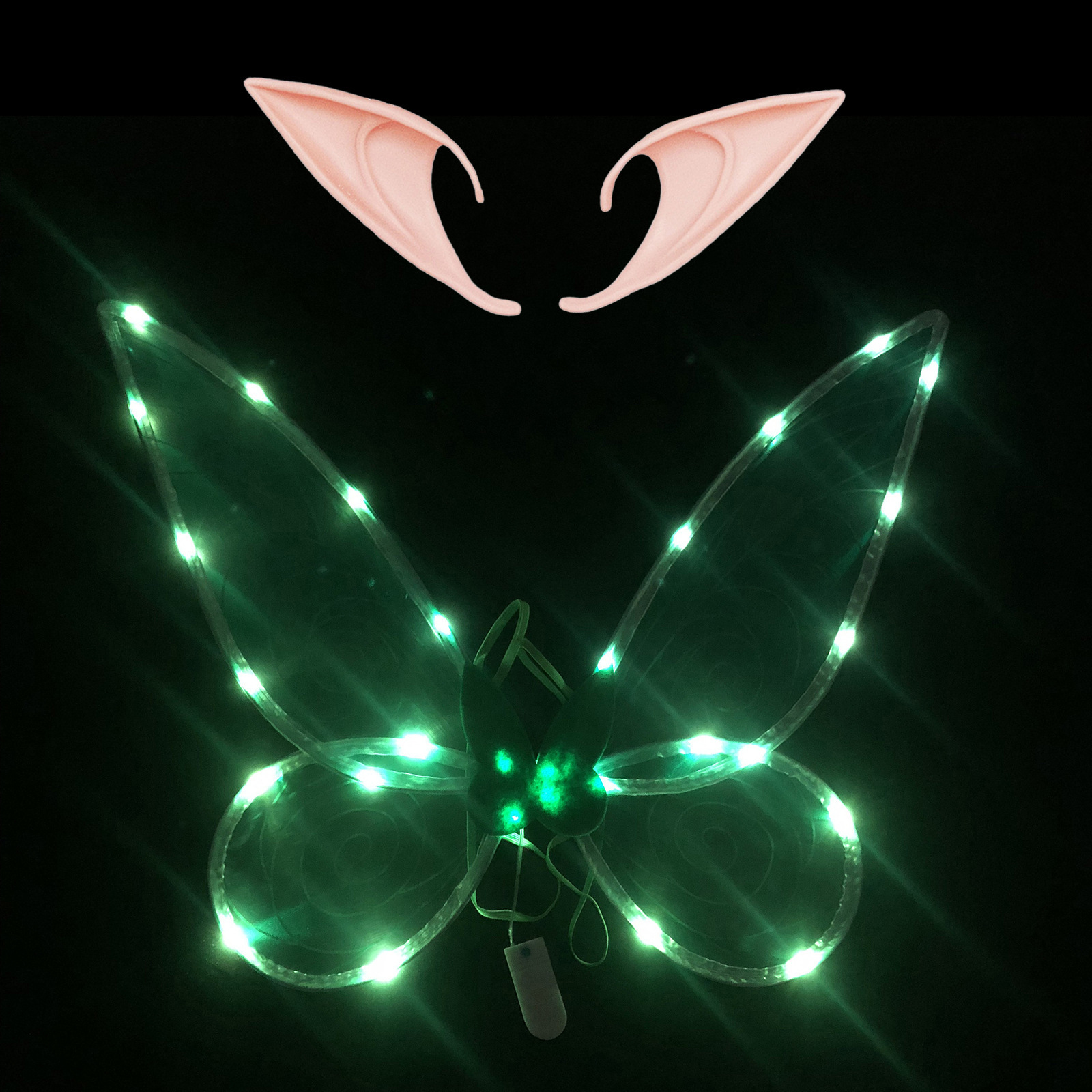 Amazon crossover niños adultos decoración con alas de luz Halloween adultos niños espalda con alas de luz intermitente