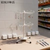 White two-layer anti-theft rack thickened [height 50CM]