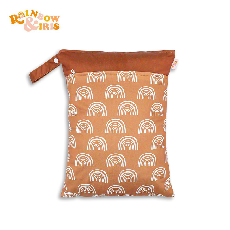 Double-layer zipper trolley hanging bag baby diaper waterproof storage bag large capacity 30 * 40cm wetbag Double-layer zipper trolley hanging bag baby diaper waterproof storage bag large capacity 30 * 40cm wetbag