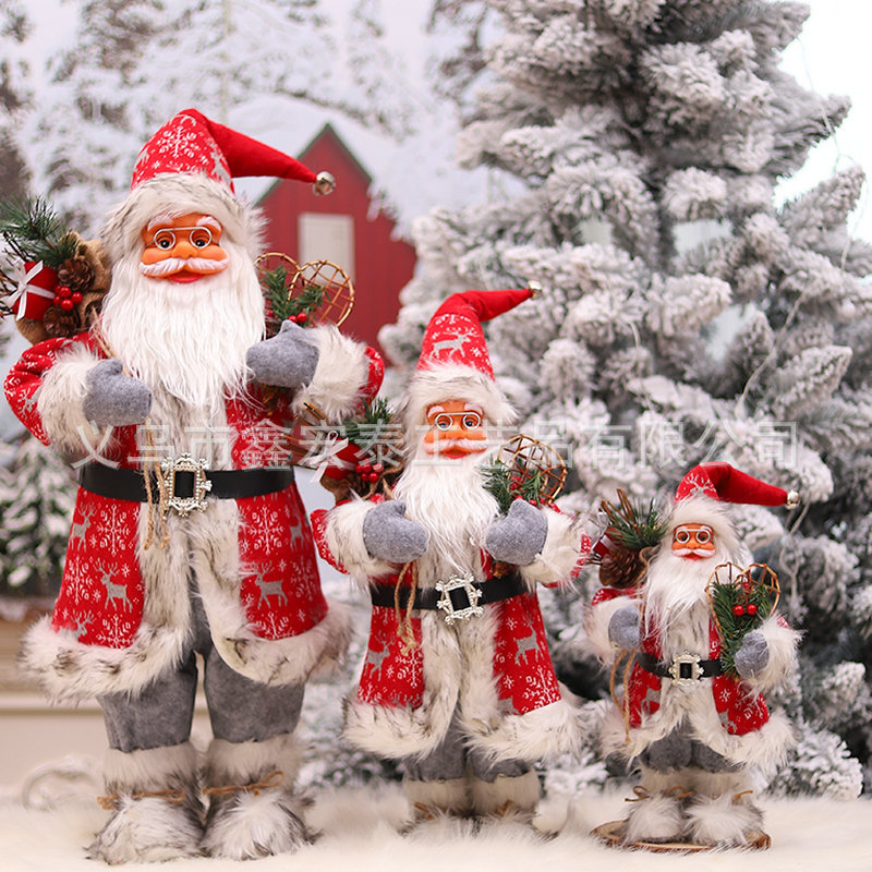 Suministros navideños de Papá Noel, muñeco de Papá Noel de 36 pulgadas, decoración de interiores para el hogar, regalo grande de Navidad, transfronterizo