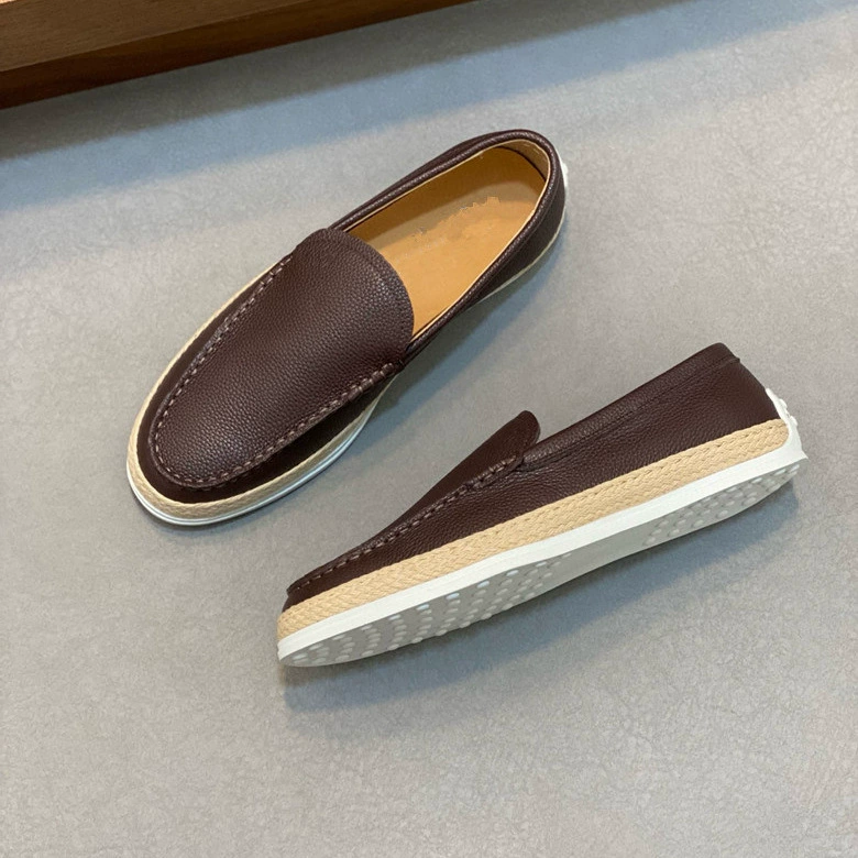 Европейские высококачественные мужские лоферы из натуральной кожи, ультрамягкие, на тонкой подошве, комфортные для любого сезона.