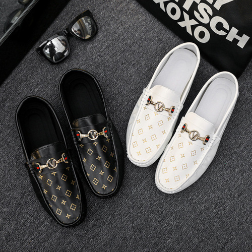 European station men's shoes 23 spring new men's beanie shoes casual shoes men's slip-on lazy driving shoes