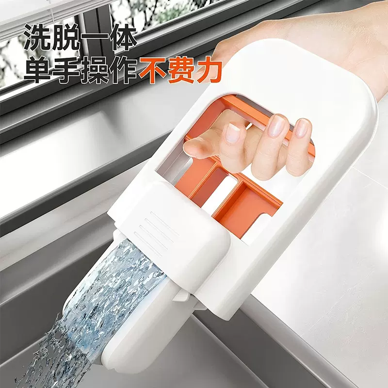 折叠迷你便携拖把代替抹布免手洗懒人家用吸水拖把海绵头批发代发