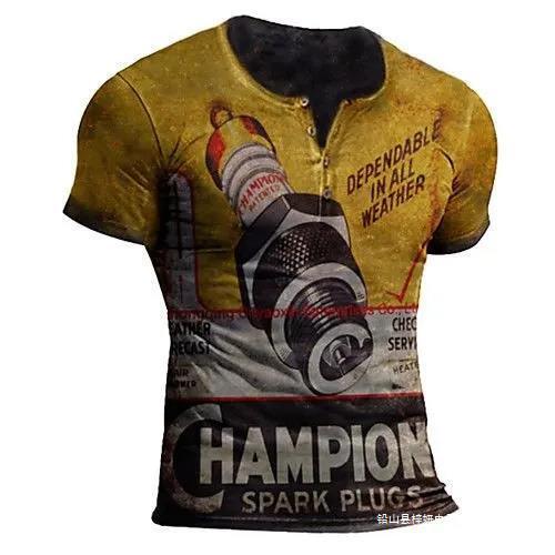 Cross-border New Templar Four-button Long Sleeve T-shirt 3D Printing Cross Legion Imitation Cotton Rack Long Sleeve pod Customization