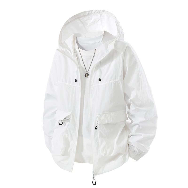 Verano anti-UV ropa de protección solar deportiva limpia al aire libre montaña chaqueta de secado rápido chaqueta con capuz transpirable fresca