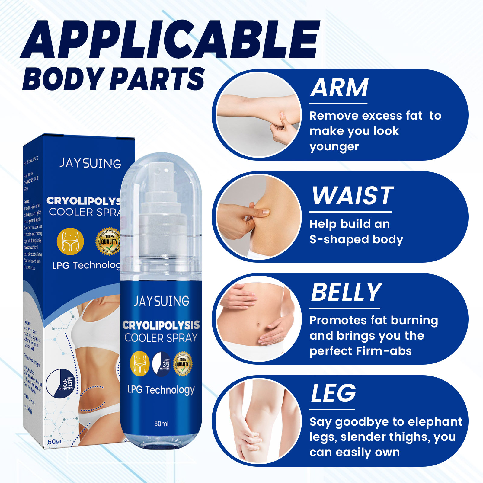 Cryolipolysis Cooler Spray Firming And Skin Shaping Solution_voghion.com