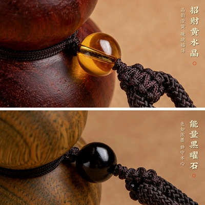 Sandalwood Carved Gourd Car: Car hanging