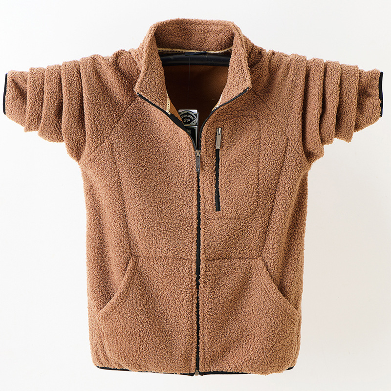 2026 New Autumn and Winter Fleece-Lined Thick European and American Imported Teddy Velvet Sweatshirt Jacket Plus Fat Warm Plush Jacket 7XL 2026 New Autumn and Winter Fleece-Lined Thick European and American Imported Teddy Velvet Sweatshirt Jacket Plus Fat Warm Plush Jacket 7XL