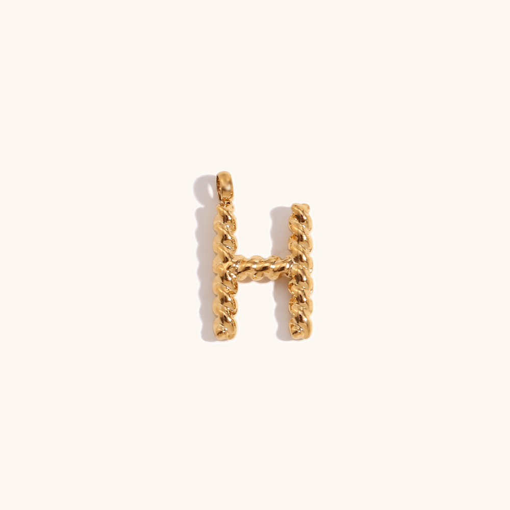 1 Piece Simple Style Letter Stainless Steel Plating Pendant Jewelry Accessories display picture 6