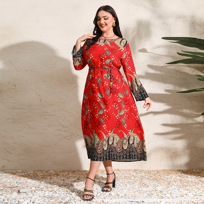 ethnic retro long-sleeve