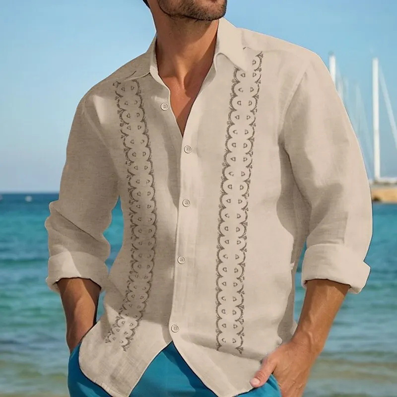 Camisa de manga larga para hombre de primavera y otoño, rayas sueltas de alta calidad 2024, nueva blusa que se puede usar por fuera MB12