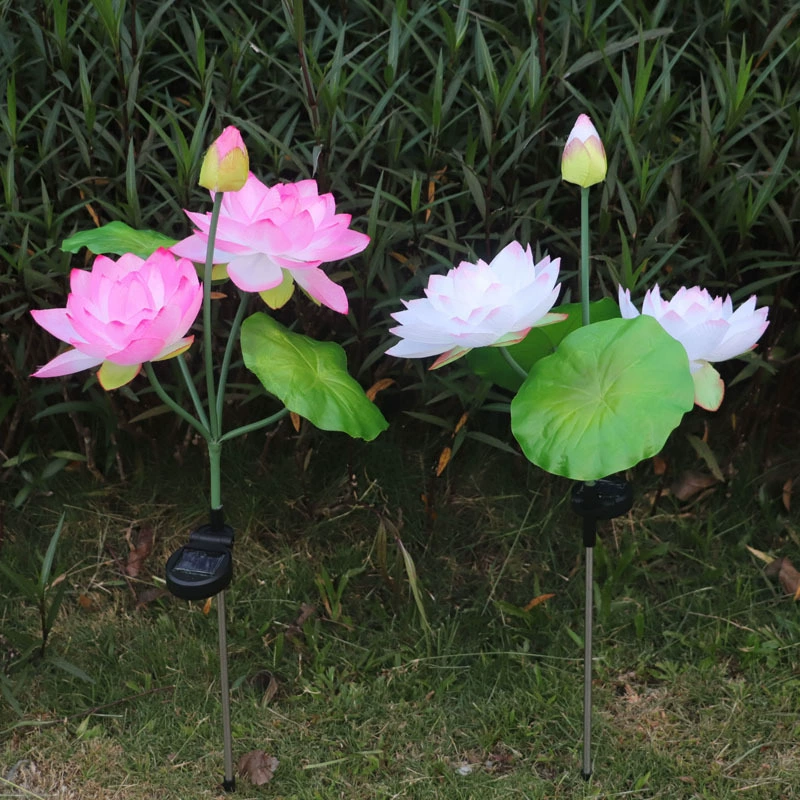 Travel flashlight solar-powered, LED artificial lotuses, garden lights for gazebo, new collection