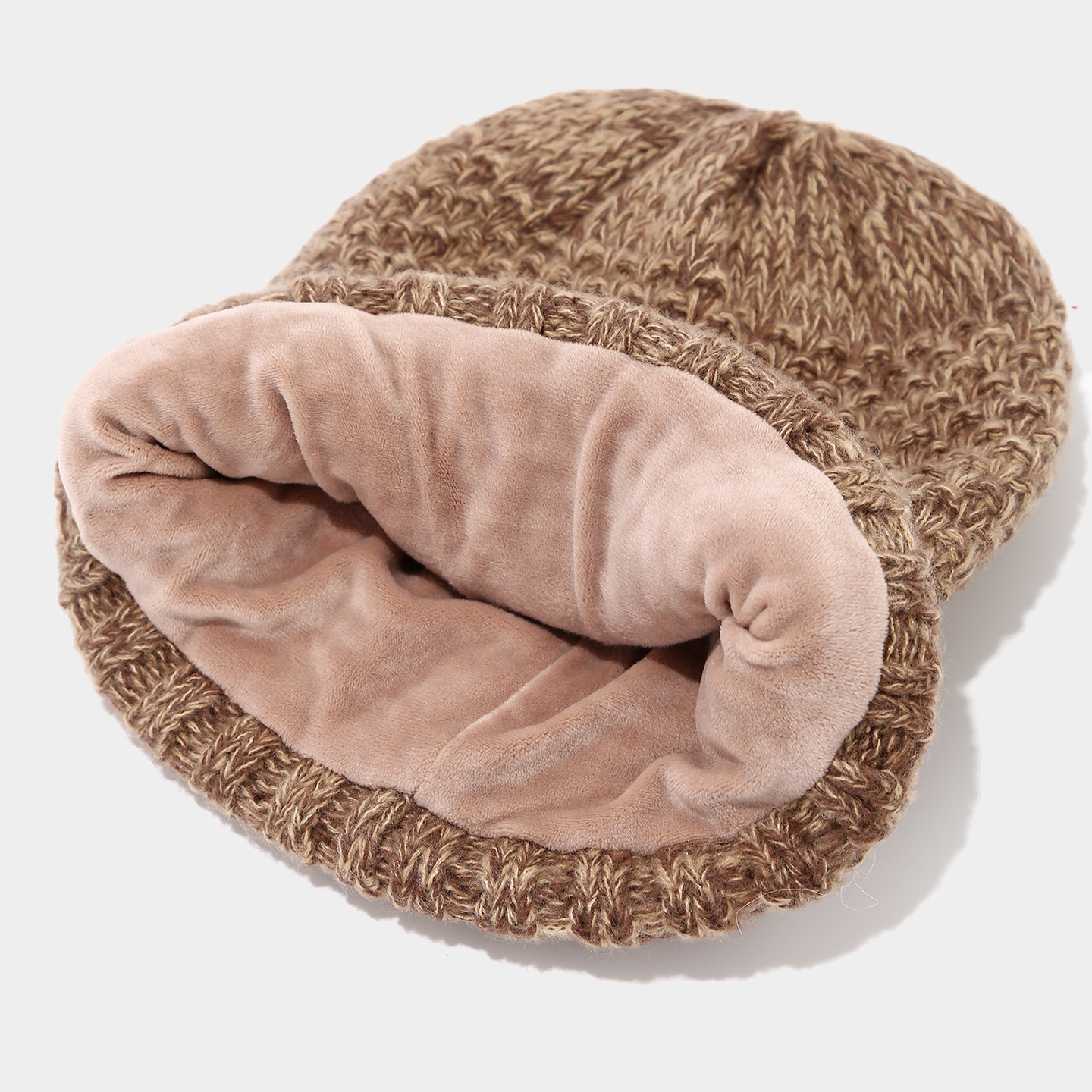 Invierno de moda europea y americana sombrero de punto de color conjunto de tres piezas al aire libre amplio sombrero bufandas guantes de calor conjunto de moda