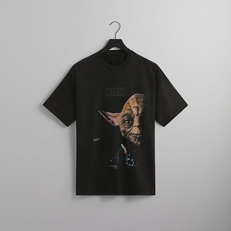 Kith Yoda Vintage Tee "Star Wars" Yoda Poster Graphic Retro T-Shirt