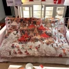 Christmas Town-horizontal version thread blanket